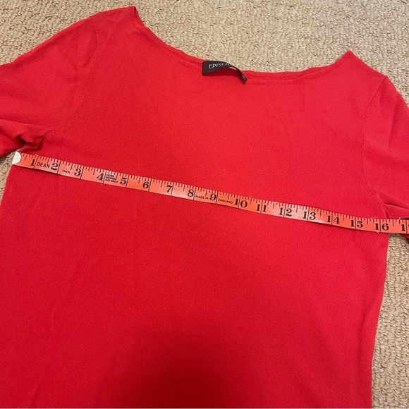 Episode Vintage Red Flowy Blouse with Rope Detailing - M - Picture 10 of 12